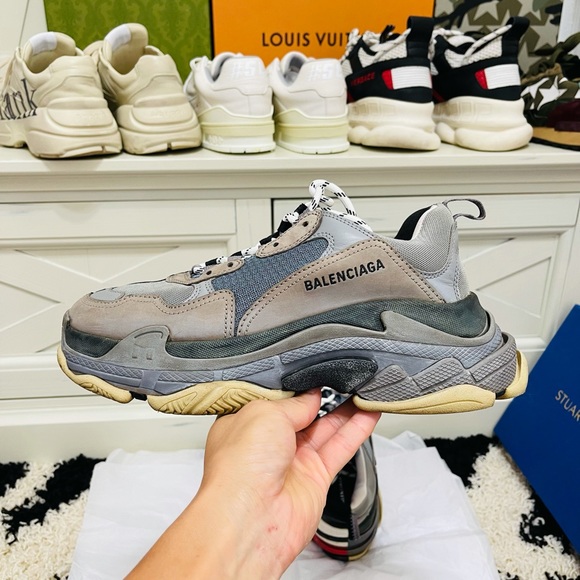Balenciaga Other - Like New Balenciaga Triple S Sneakers Split Color